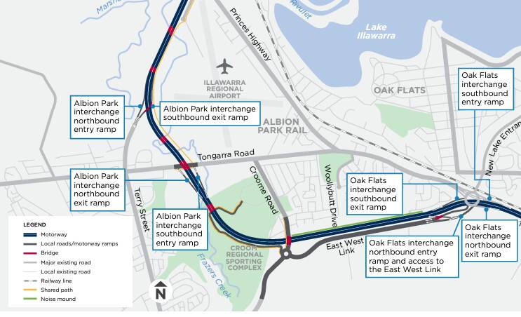 The revised final design of the Albion Park Rail bypass.