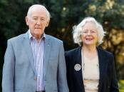 Former UOW Vice Chancellor Professor Ken McKinnon and UOW alumna Suzanne Walker have donated $5m to UOW. Picture by Anna Warr