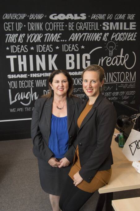 HUB: Zig Zag Hub founder and CEO Carmen Rudd has opened a co-working space within the Illawarra, which has seen a number of local business owners join including owner of Artstein Legal Stephanie Lee Dyball. Picture: Supplied. 
