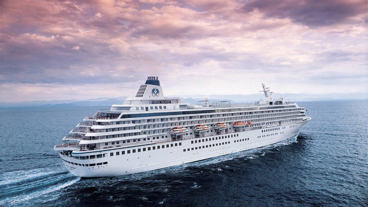Crystal Symphony … 12 nights from Perth to Sydney.