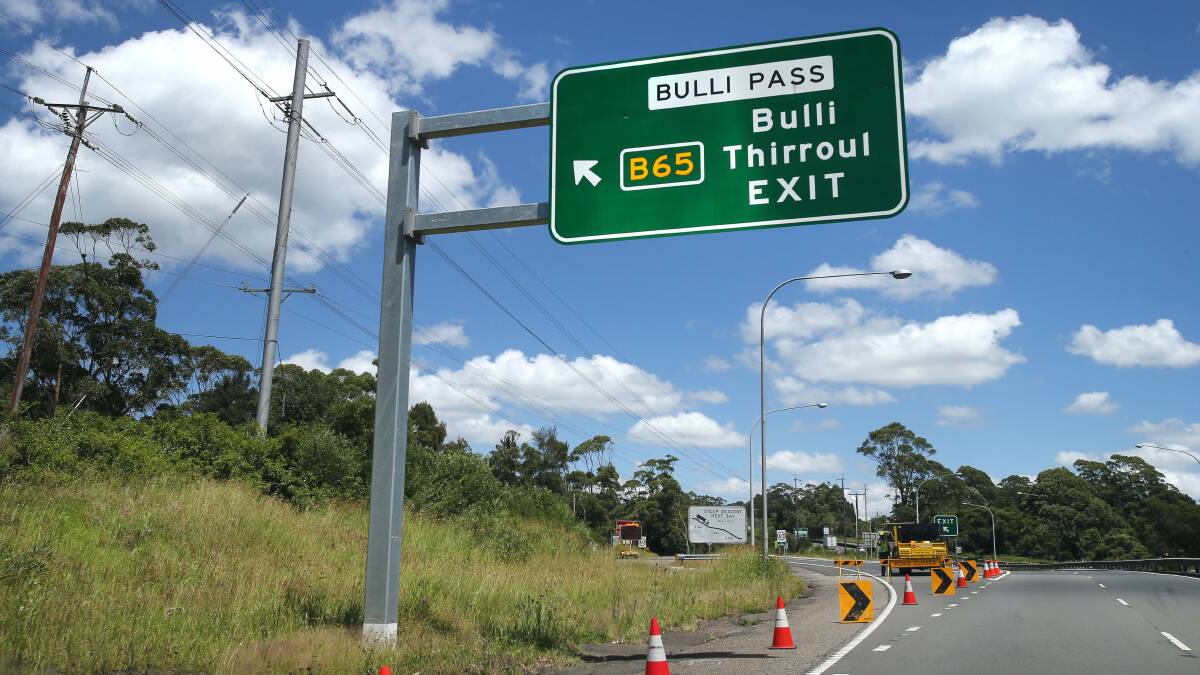 Bulli Pass closure dates confirmed