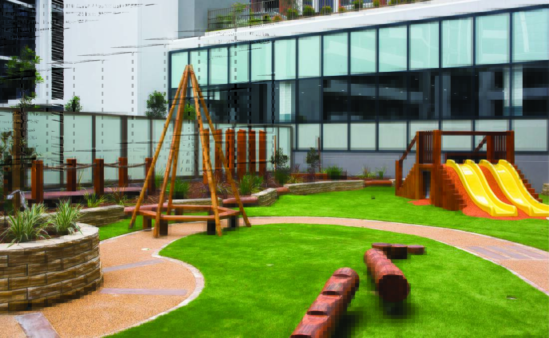 Child's play: The Grove Academy childcare centre will also boast three large outdoor areas and an extraordinary natural play space for your child to enjoy.