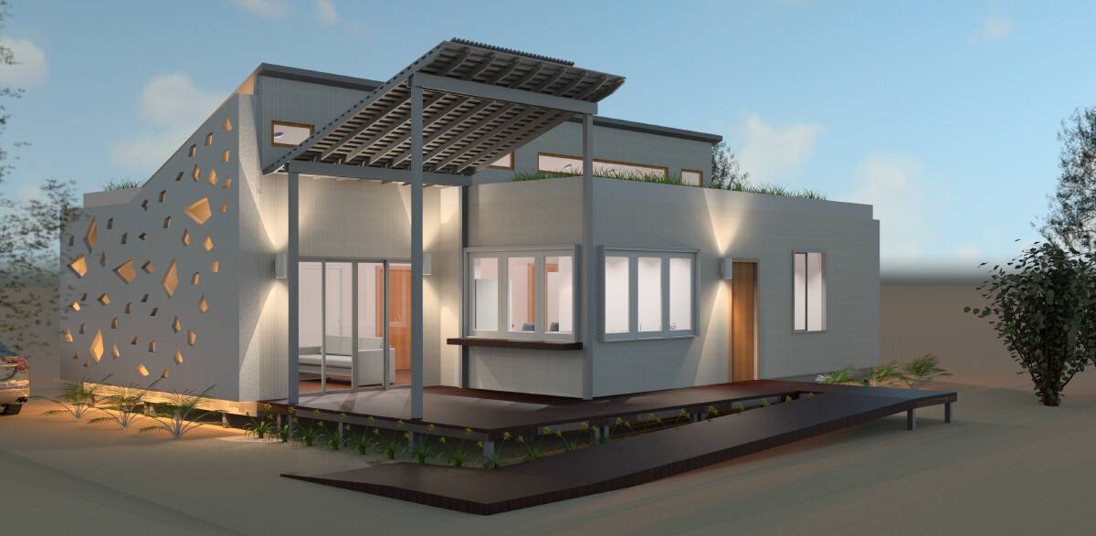 DESERT ROSE: The innovative design addressing energy efficiency, affordability and the needs of an ageing population has reached the finals of the Solar Decathlon Middle East competition. Pictures: Artist Impressions/UOW