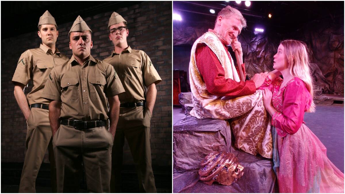 SHOW TIME: Arcadians present 'Dogfight' at the Miner's Lamp Theatre in Corrimal, while the Phoenix present 'The Tempest' at the Bridge Street Theatre in Coniston - both running until November 25. Pictures: Supplied