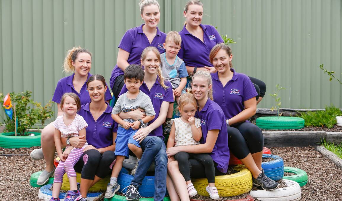 NOMINEES: All seven educators from Little Wonders Early Learning Centre in Albion Park Rail are nominated for national awards. Picture: Adam McLean