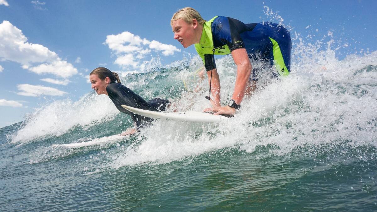 SURFS UP: Bulli surfing siblings Anna and Aidan Chamberlain will compete in Australian Open of Surfing (AOS) Sydney Grom Challenge on February 25-26. Picture: Adam McLean
