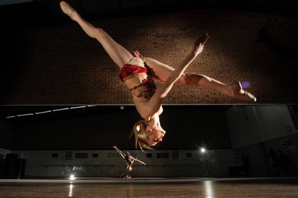 HIGH FLYER: The Illawarra Grammar School student Isobel Kinnear,14, began dancing at age three and now practices around four hours a day. Picture: Adam McLean