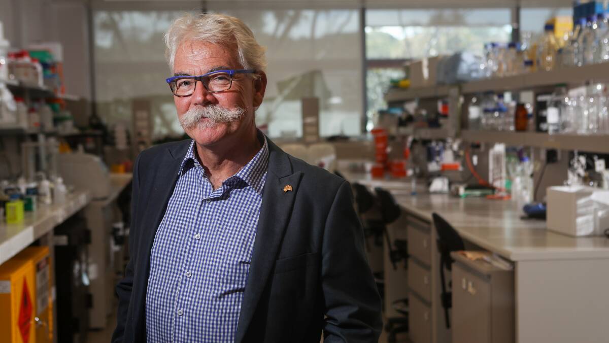 Groundbreaking research: The 2017 Australian of the Year, Professor Alan Mackay-Sim, delivered a public talk at the Illawarra Health and Medical Research Institute on Monday. Picture: Adam McLean