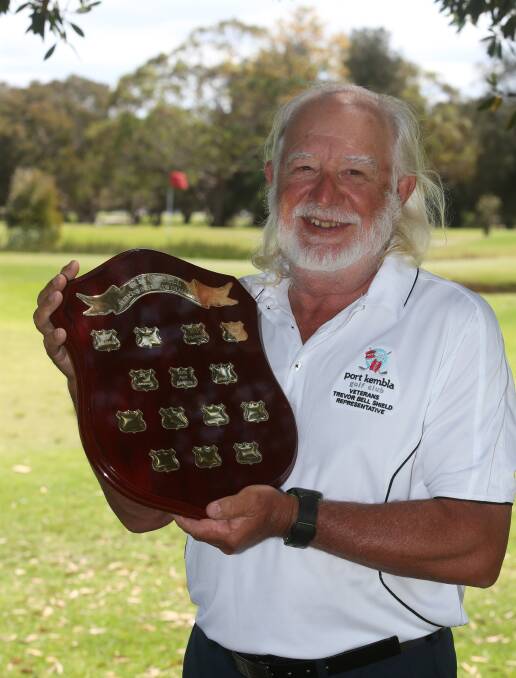 Champion: Port Kembla captain John Dawson with the Trevor Bell Shield. Picture: Robert Peet
