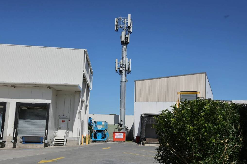 Telstra's Fernhill mobile phone tower will be switched off during the day. Picture by Sylvia Liber.