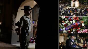 Photos from the Wollongong 2024 Anzac Day dawn service. Pictures by Robert Peet