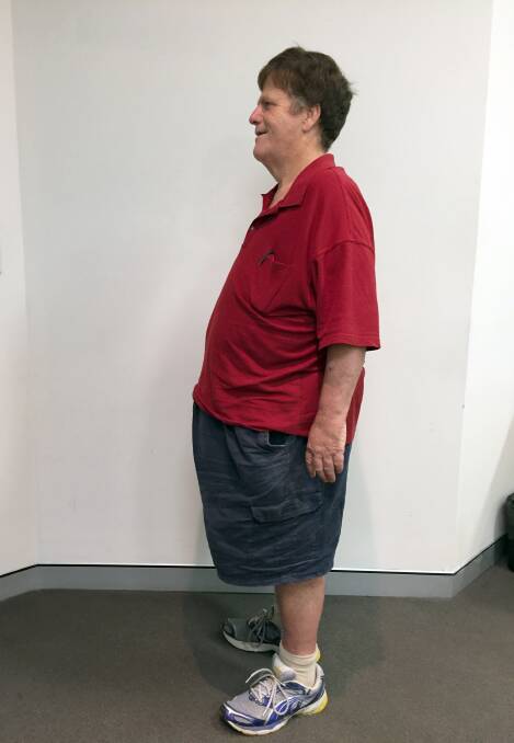 Gone: Stephen in late 2015. Over 11 months Stephen lost an incredible 69.2kg. 