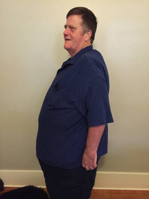 Going ...: Stephen in mid-2015. The results of the Beat It program are becoming obvious as he sheds the kilos.  