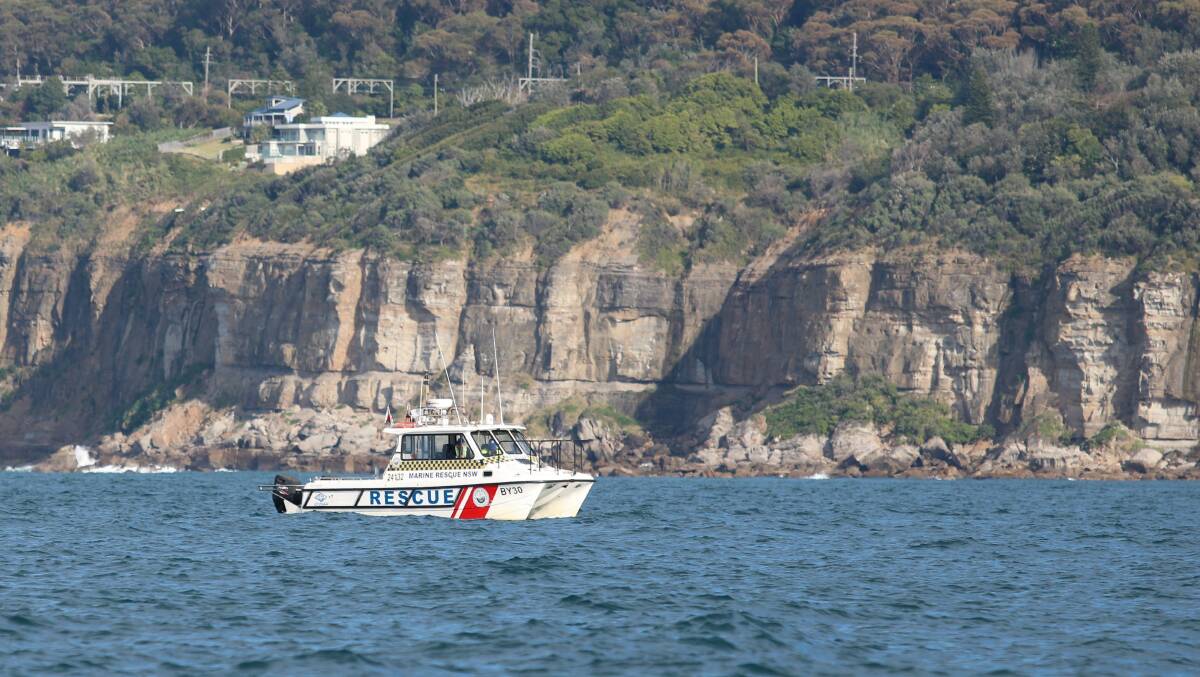 Marine Rescue NSW vessels involved in a search and rescue exercise south of Sydney. Picture: Supplied