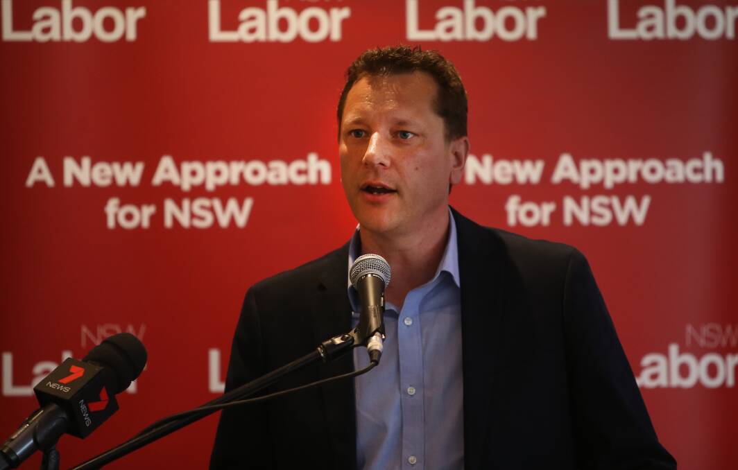LABOR FIRST: Labor's Paul Scully has topped the Wollongong by-election ballot paper.