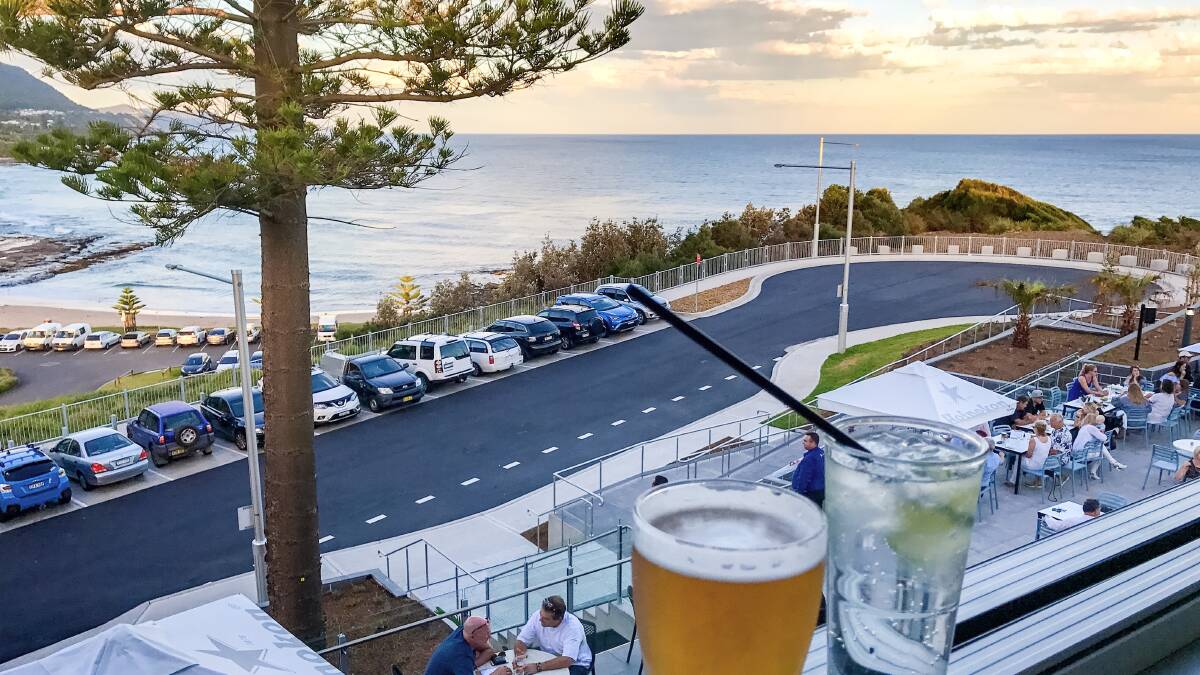 THIRSTY WORK: This image taken at the new Headlands Hotel in Austinmer is one of the 900 plus photos on the Gongspotting Instagram page. 