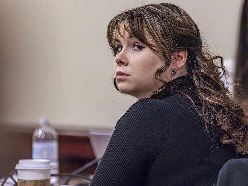 Hannah Gutierrez has been sentenced to 18 months in prison in the shooting of a cinematographer. (AP PHOTO)