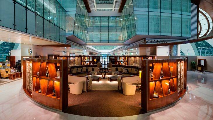 Emirates' new business class lounge at Dubai International Airport. Photo: Duncan Chard