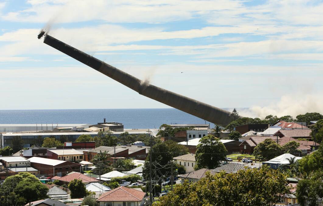 The view from a garage roof in Keira Street in Port Kembla. Picture: KIRK GILMOUR
