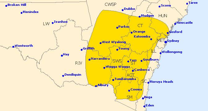 Severe storm warning for the South Coast and Illawarra
