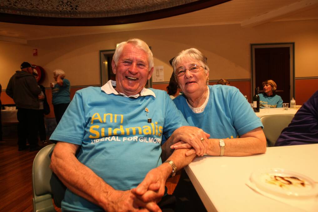 Ann Sudmalis supporters Richard and Maxine Warner.