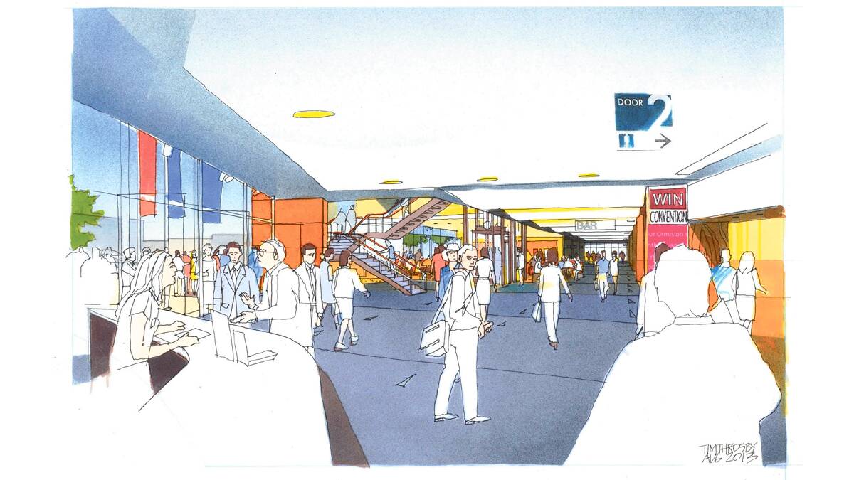 An illustration of what the proposed convention centre might look like.