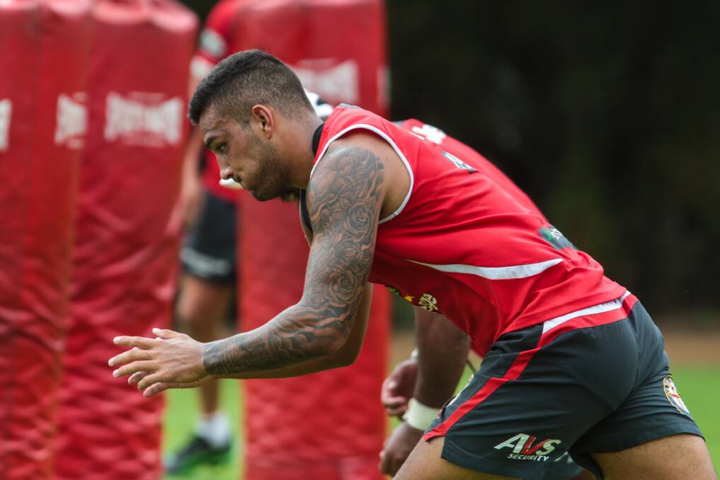 Dragons training at the University of Wollongong. Picture: ADAM McLEAN