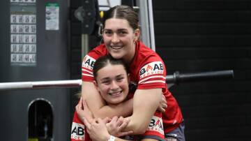 Steelers Tarsha Gale Cup sister duo Sienna and Rhian Yeo will line up together in this weekend's grand final against the Knights in Parramatta. Picture by Robert Peet