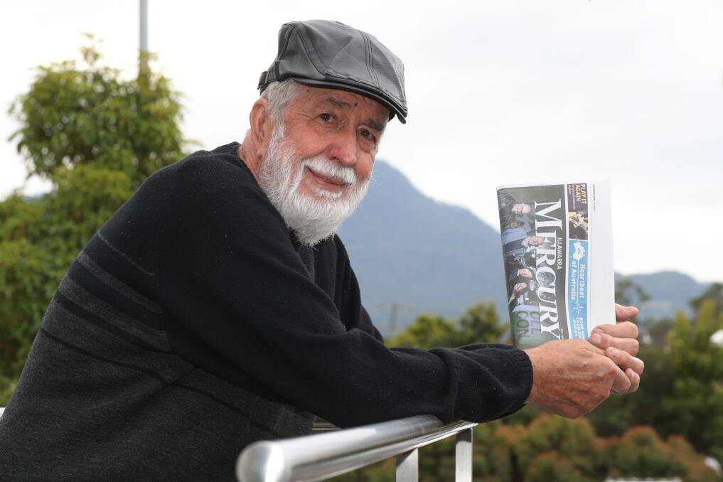 Dino Golya learnt to read and speak English from reading the Illawarra Mercury. Picture by Robert Peet