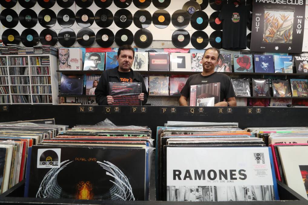 Jeb Taylor and Nick Irwin from Music Farmers ahead of Record Store Day on Saturday, Picture by Robert Peet