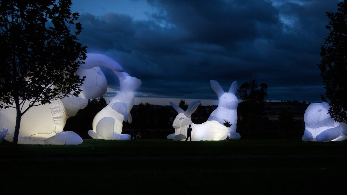 Intrude is an installation from international artist Amanda Parer and is part of the Nights on Crown winter festivities from June 21 to 23. Picture: Parer Studio