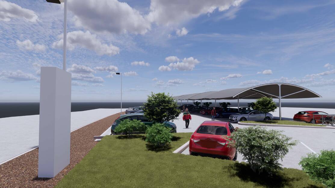 A look from the Princes Highway at the proposed Bulli Woolworths car park extension. Picture by TRG