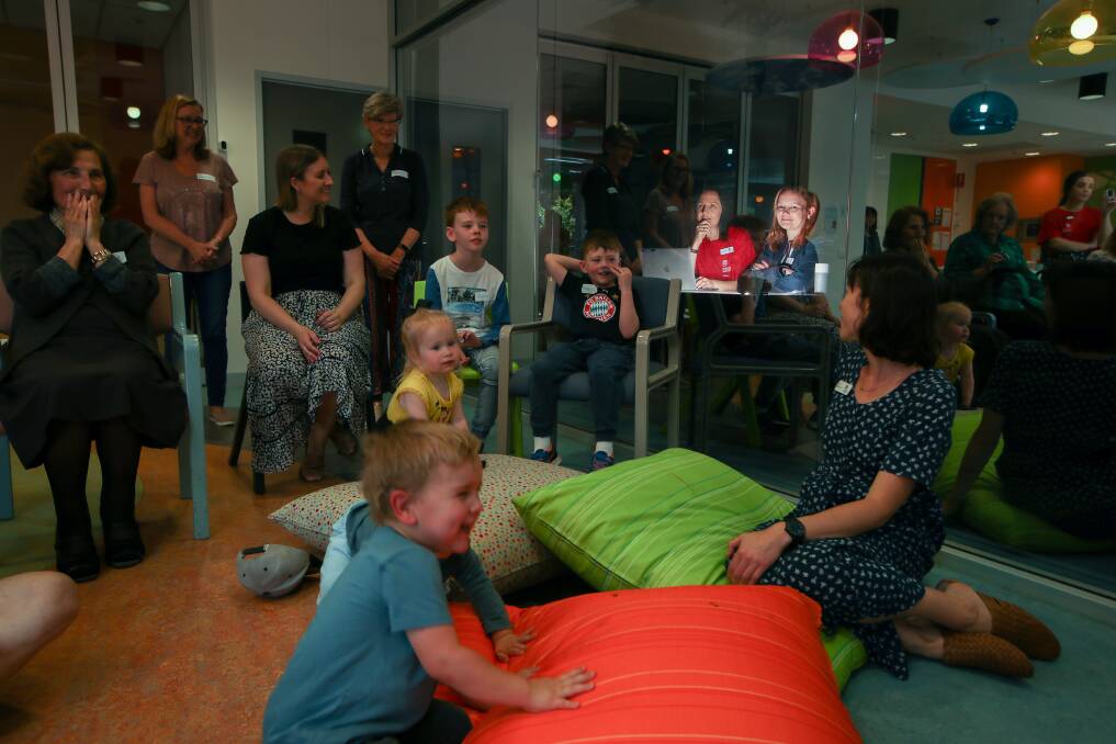 FUN TIMES: Young and old mingled at the Intergenerational Playgroup at Early Starts Playful Learning Space. Picture: Adam McLean
