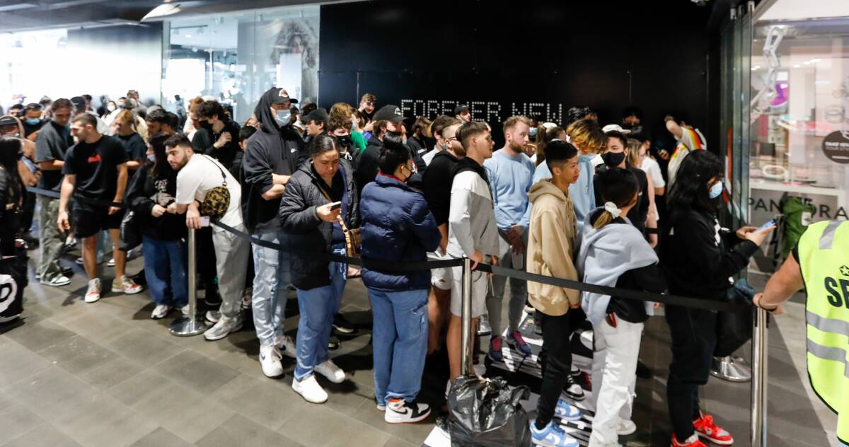 Opening day for JD Sports in Wollongong Central back in October 2021. Picture by Anna Warr