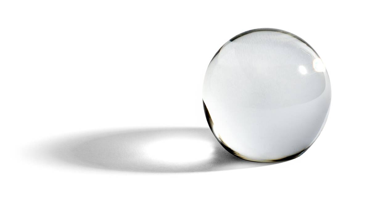 Coming to a conversation near you: Crystal balls, the future and all that. Photo: Shutterstock