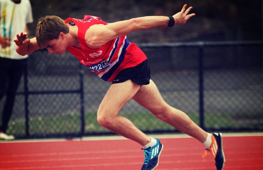 Off and running: Athletics Wollongong Most Outstanding Track Athlete James Turner.