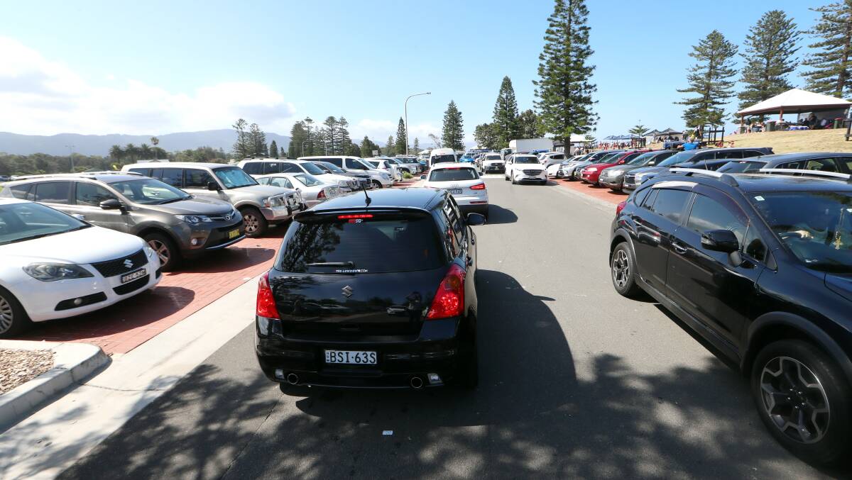 Bedlam: Car spaces at Stuart Park filled up early on New Year's Day, creating headaches for residents and visitors. Picture: Sylvia Liber.