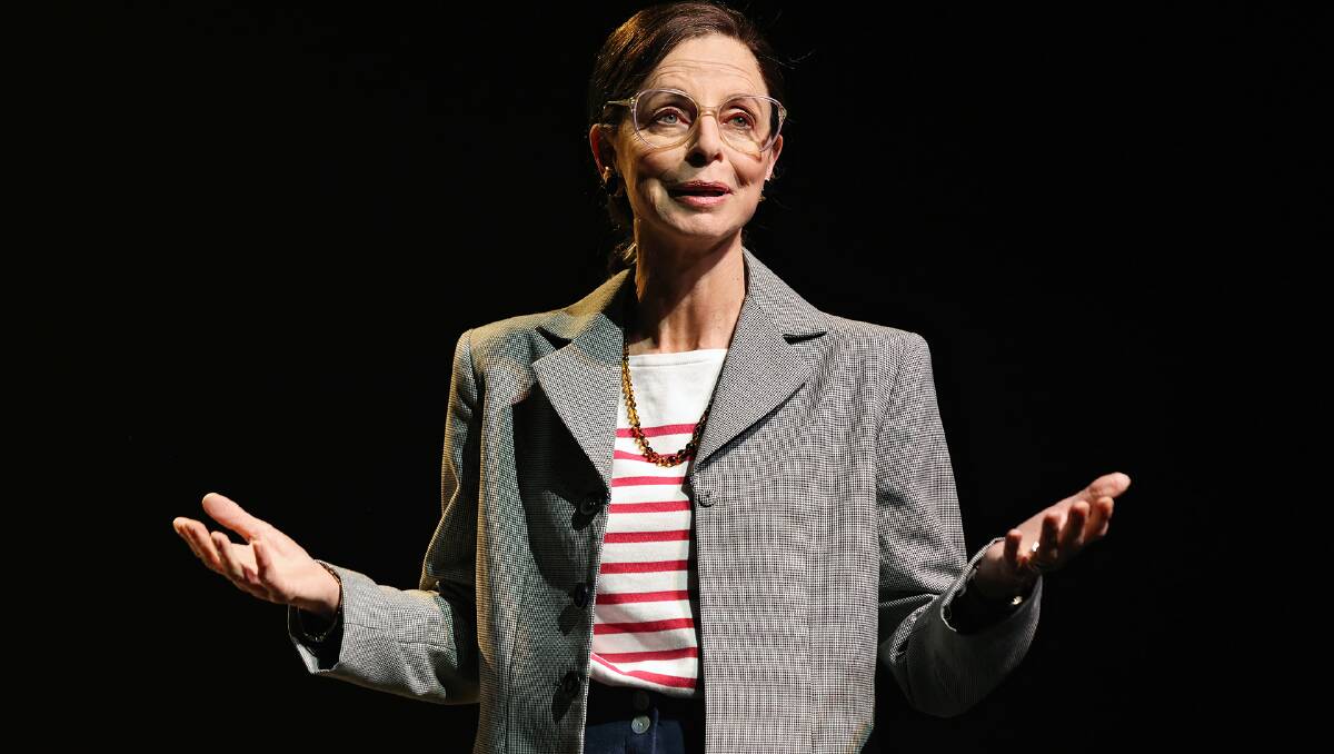 Heather Mitchell, is on stage for the entire performance of RBG: Of Many, One. Picture supplied