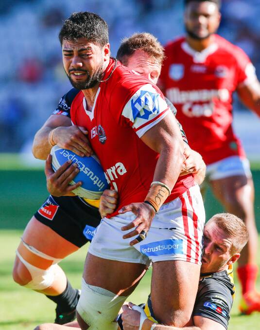 MUSCLING UP: Illawarra prop Hame Sele played well. Picture: Sylvia Liber