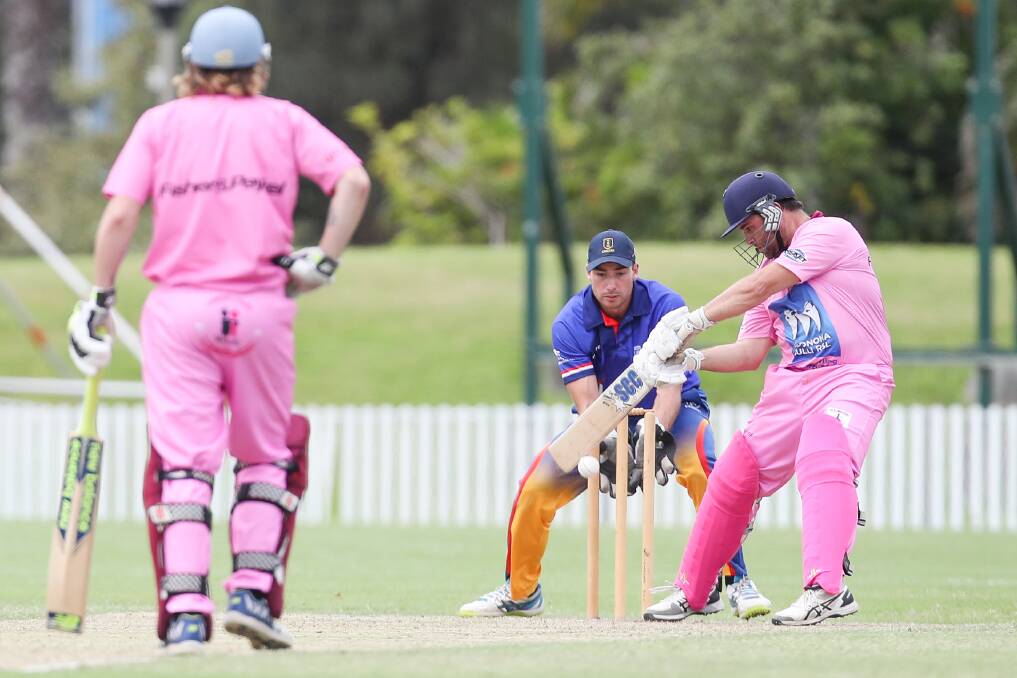 Setting the foundation: Wollongong opener Dave Studholme scored a quickfire 22 in Sunday's final. Picture: Adam McLean.