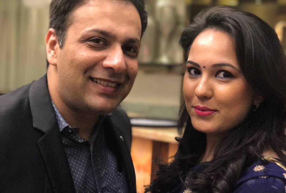 LEARNING CURVE: Journalist Sahil Makkar and his wife Priyansha Sharma have made a new start in Bathurst. They moved from India in search of a quality life.