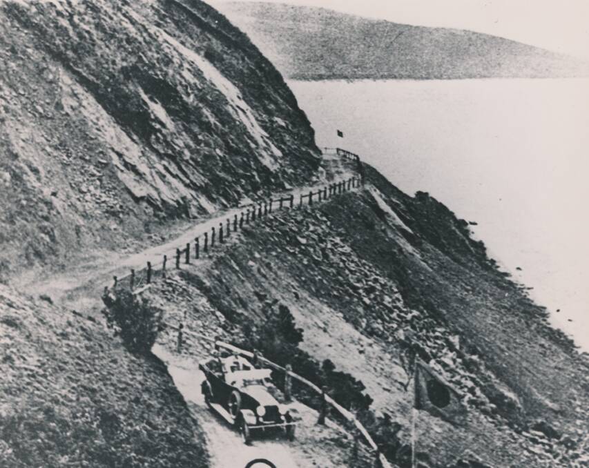 MAKING A PATH: The Great Ocean Road in its infancy. 