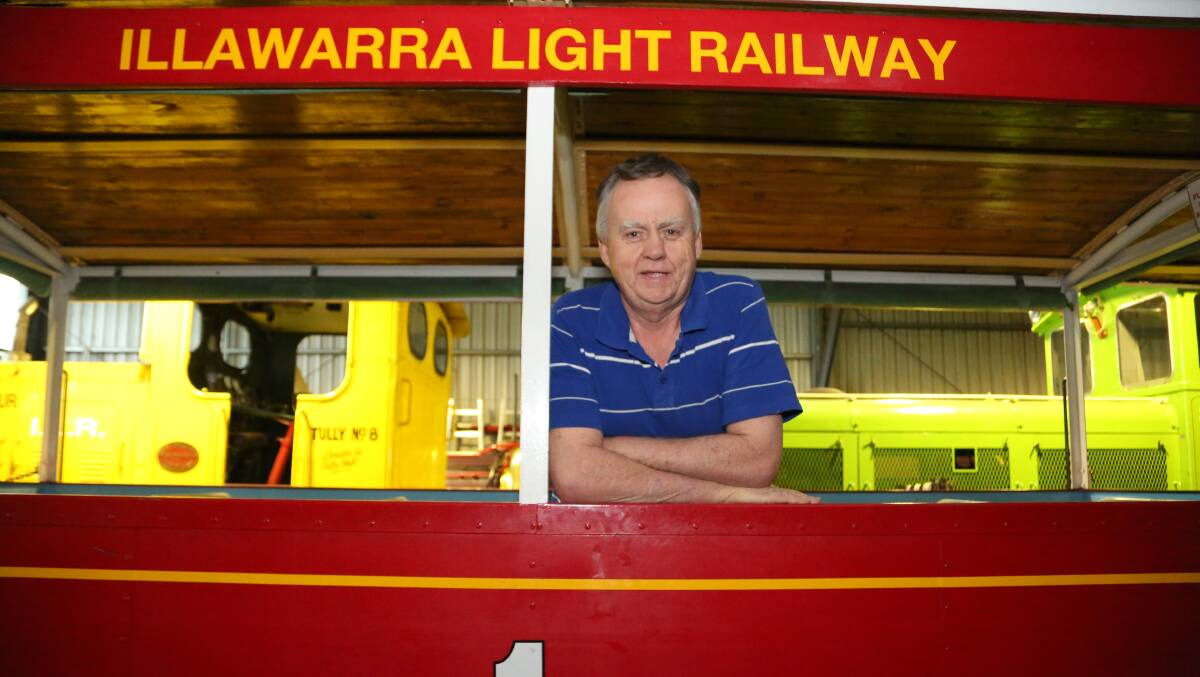 REBUILD PERRY: Illawarra Light Railway Museum Society treasurer Brad Johns is looking to raise funds to restore steam locomotive Perry. Picture: Greg Ellis.