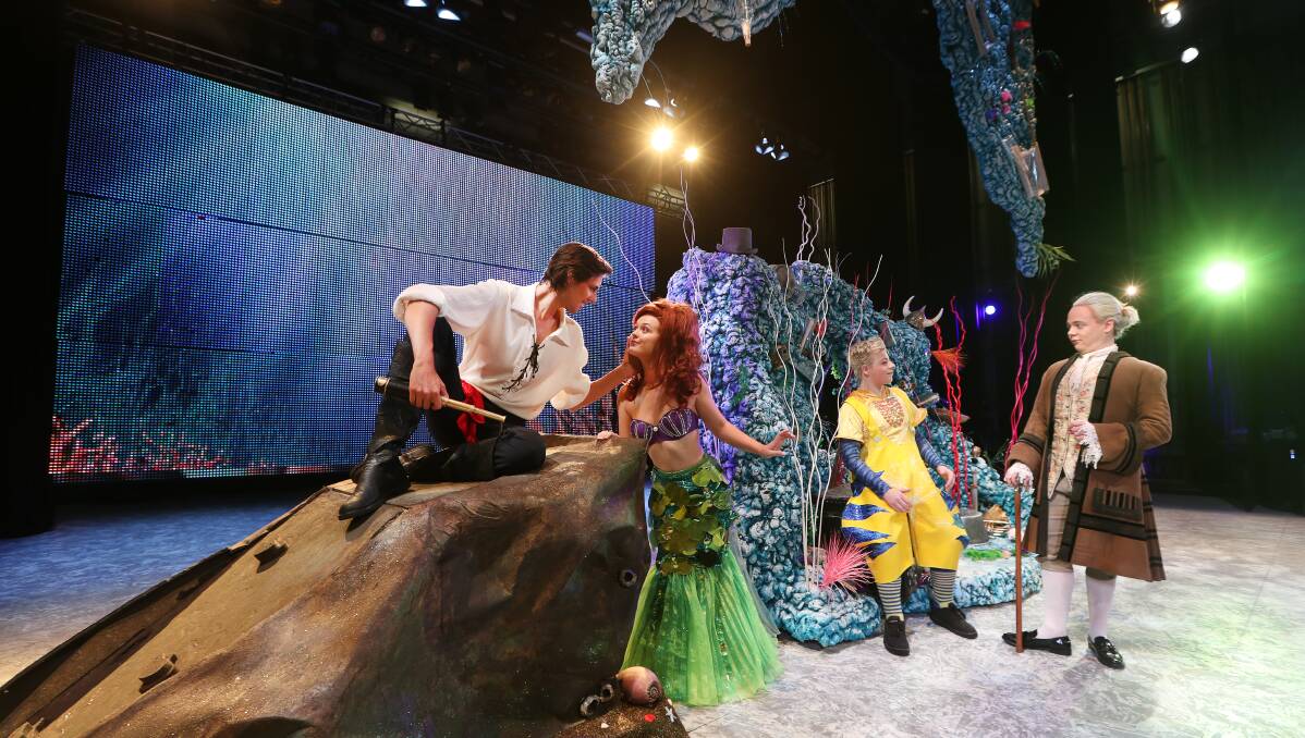 UNDER THE SEA: A number of cast members of the Little Mermaid have been accepted to study performing arts at NIDA. Picture: Sylvia Liber