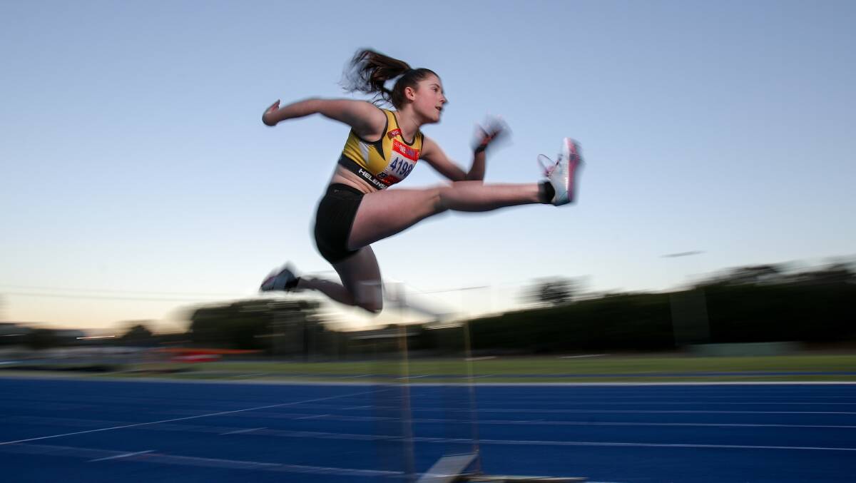 Giant leap: Chelsey-Rose Jackson has been chosen to attend a national training camp at the AIS. Picture: Adam McLean