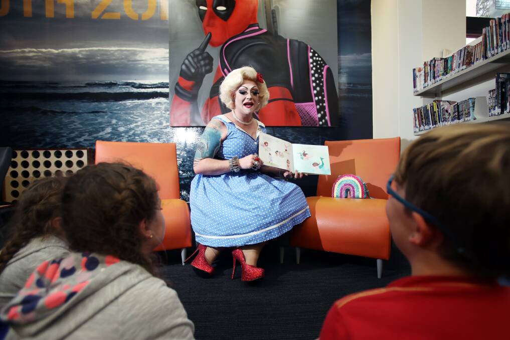 INCLUSIVE: Roxee Horror (aka) Adam Larkham will read books for Wollongong Library's first Drag Storytime on July 21. Picture: Adam McLean