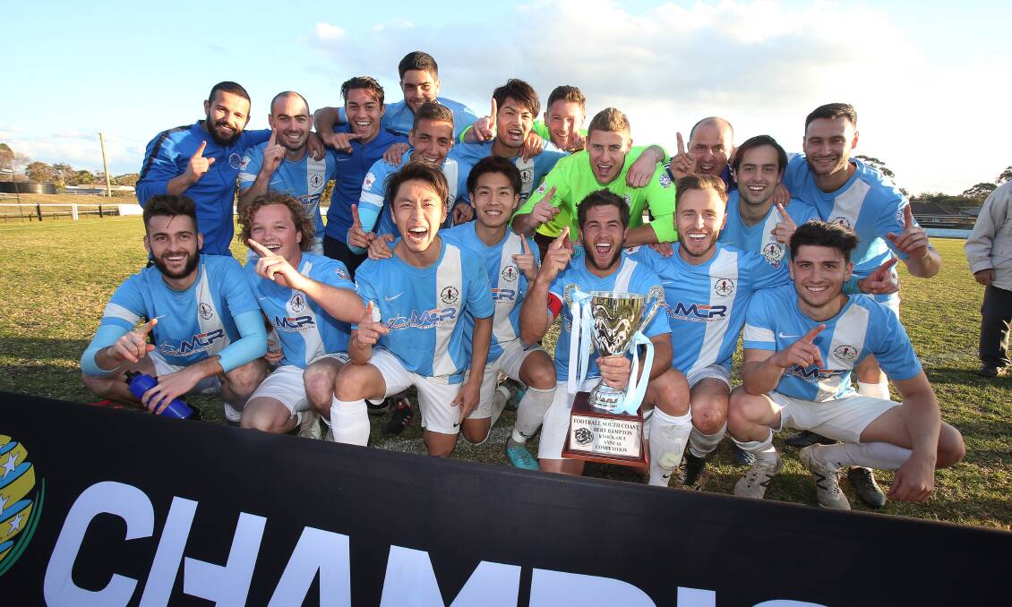 CHAMPIONS: Wollongong Olympic. Picture: Robert Peet