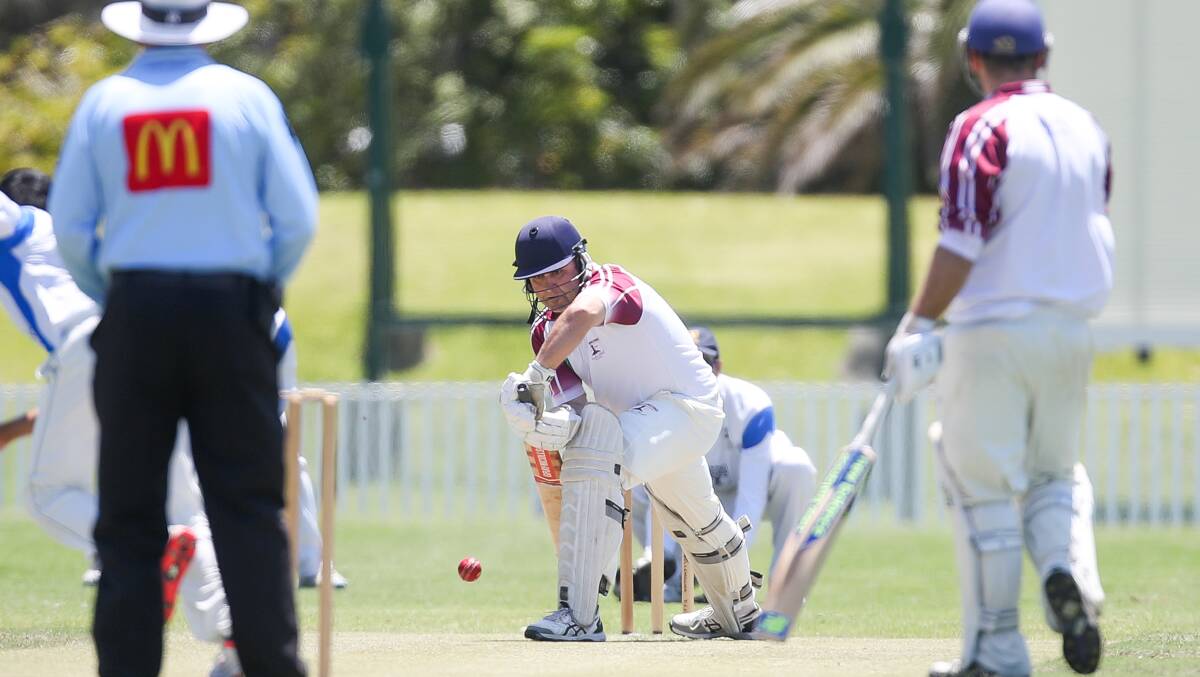 Patient innings: Dave Studholme led the way for Wollongong. Picture: Adam McLean.