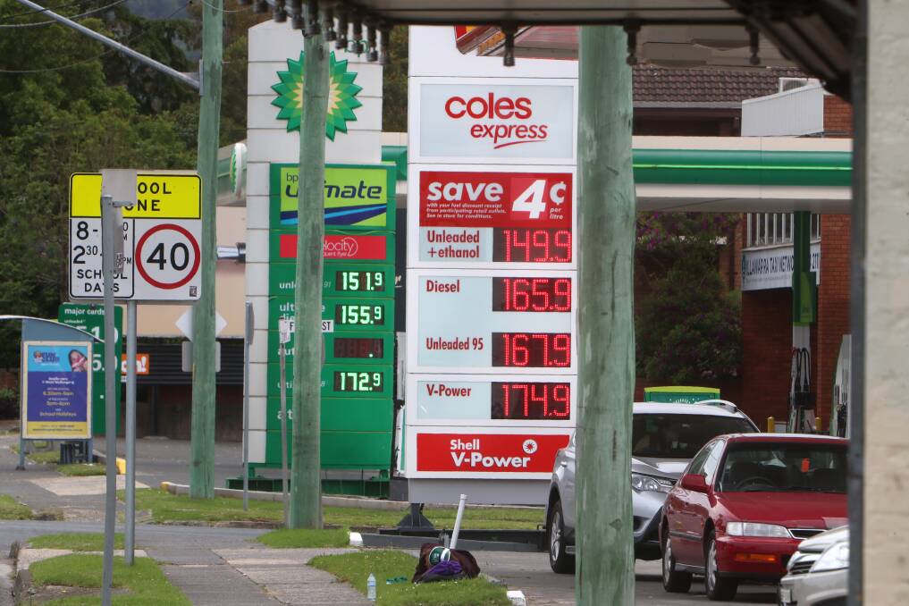 Merry Christmas: The NRMA is predicting unleaded petrol prices will drop from the current $1.40-plus a litre down to around $1.20 by Christmas. Picture: Sylvia Liber