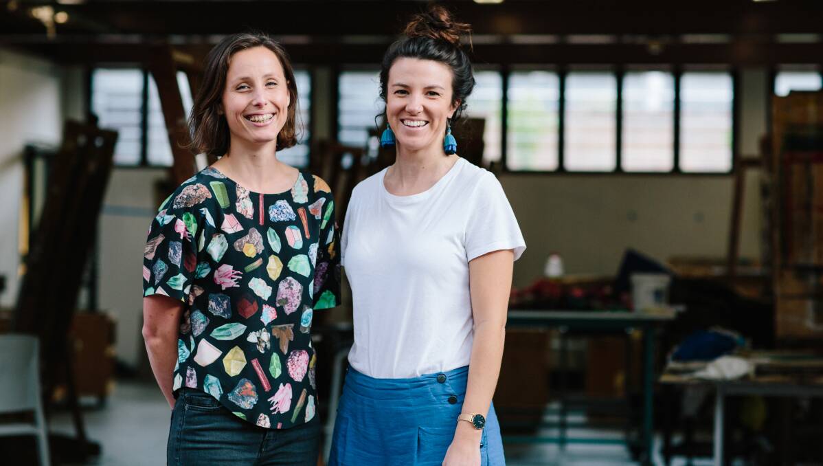 Inner beauty: IHMRI research assistant Clare Watson and PhD candidate Rachelle Balez have organised a science exhibition with a difference. Picture: Trudy Simpkin